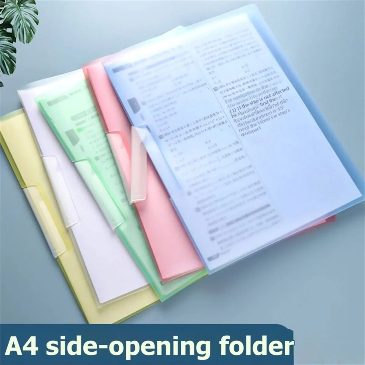 2026 New 10 Pack A4 Colored Report Covers with Swing Clip, File Folder with Swing Clip, Slide Locking Report Covers