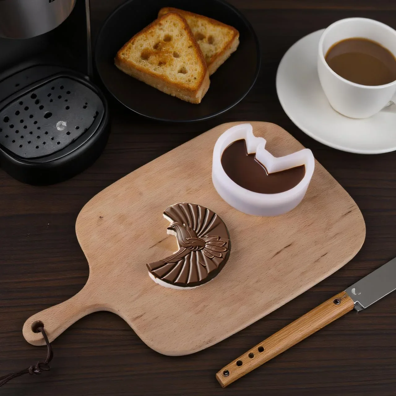 

Moon Shape Flying Crane Silicone Mold Fondant Mousse Chocolate Mould DIY Panna Cotta Pudding Dessert Baking Accessories