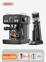 HiBREW H10A Black Espresso Machine Temperature Volume Pre Brewing Adjustable 58mm Portafilter Cappuccino Coffee Maker