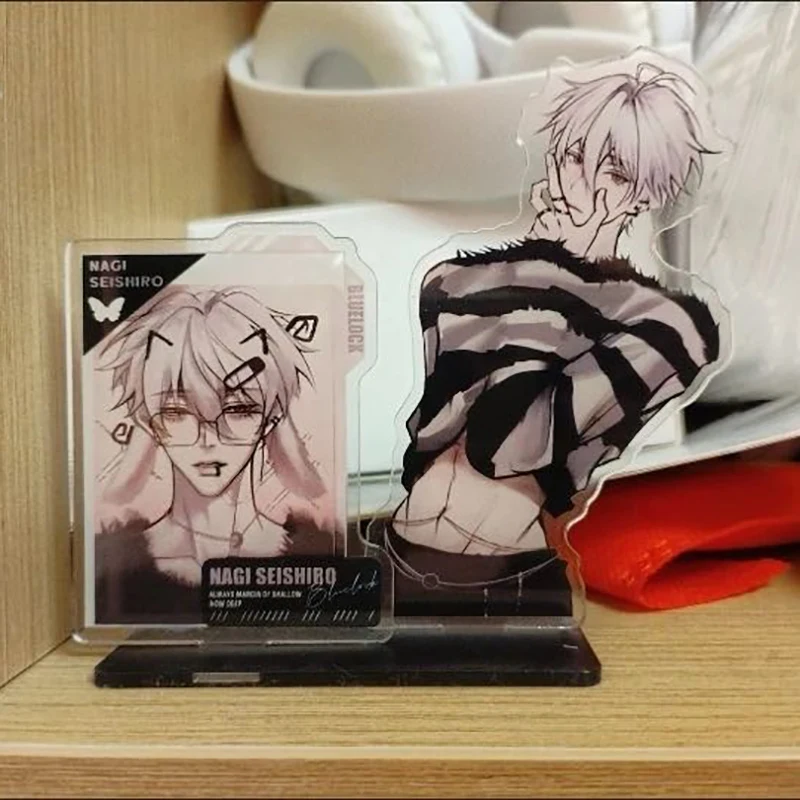 10 سنتيمتر/3.93in الاكريليك BlueLock الدائمة لوحات Nagisa Seishiro أنيمي الأجهزة الطرفية سطح المكتب اكسسوارات الإبداع تحصيل الحرف #3