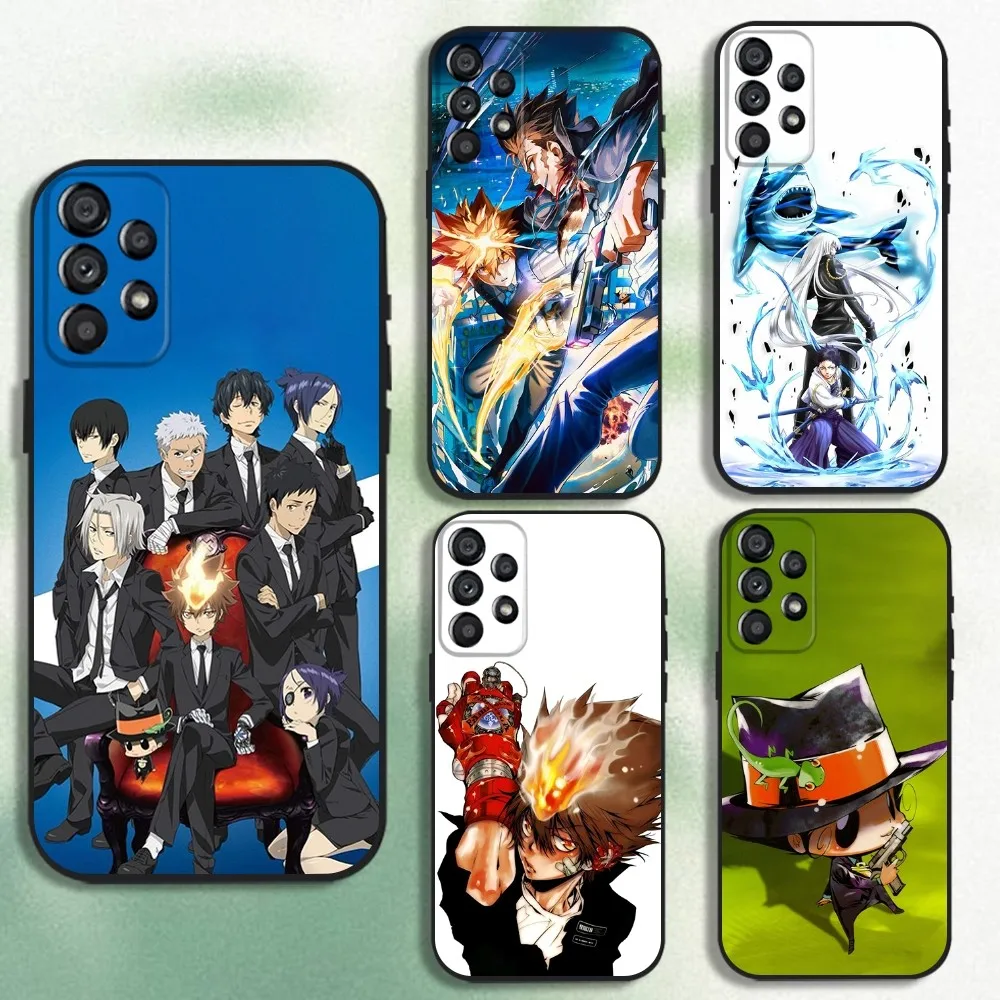 

Katekyo Hitman Reborn Phone Case For Samsung Galaxy A20,A21s,A22,A31,A32,A52,A53,A72,73,A80 Soft Black Cover
