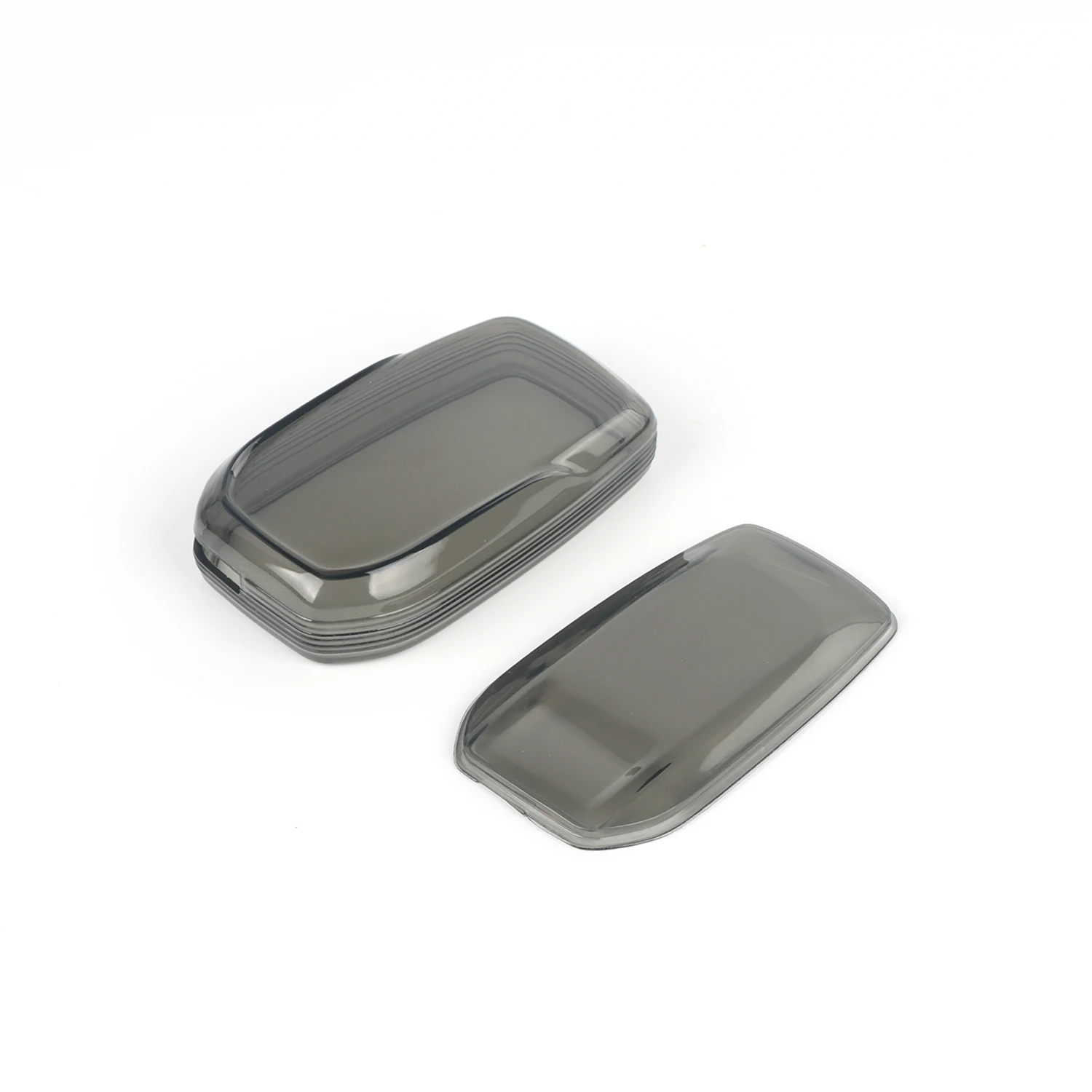 1Pc Black Transparent Key Fob Case Cover For Toyota Sienna Venza Hilux Tundra Mirai Car Engine Accessories Replacement Parts