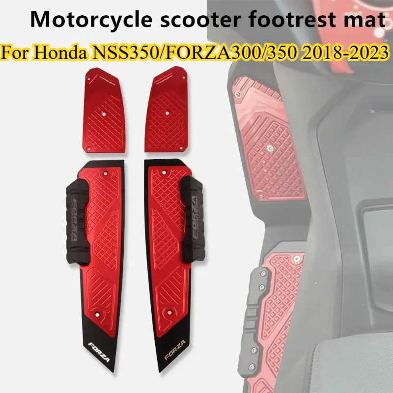 

DONGTING Motorcycle Footboard Footpads Accessories Scooter Footrest Mat for Honda NSS350 FORZA300/350 2018 2019 2020 2021-2023