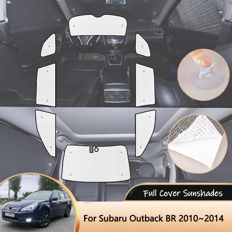 

For Subaru Outback BR BM MK4 4th 4Gen 2010~2014 2011 Car Full Coverage Sunshade Sun Protection Windshields Sunshade Auto Parts