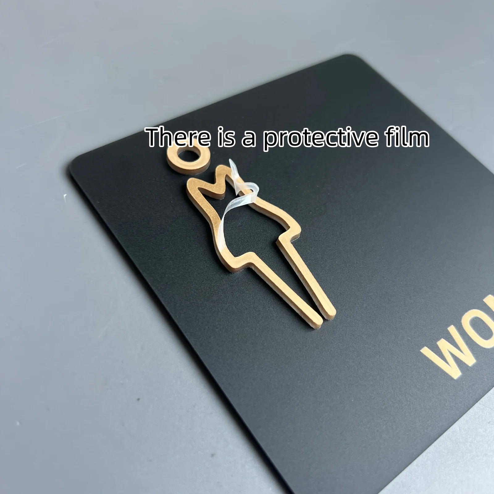 1 Bathroom Sign Hanging Men'swomen's Restroom/WC 3D Threedimensional Icon Universal Restroom Door Number Restroom Indicator Sign