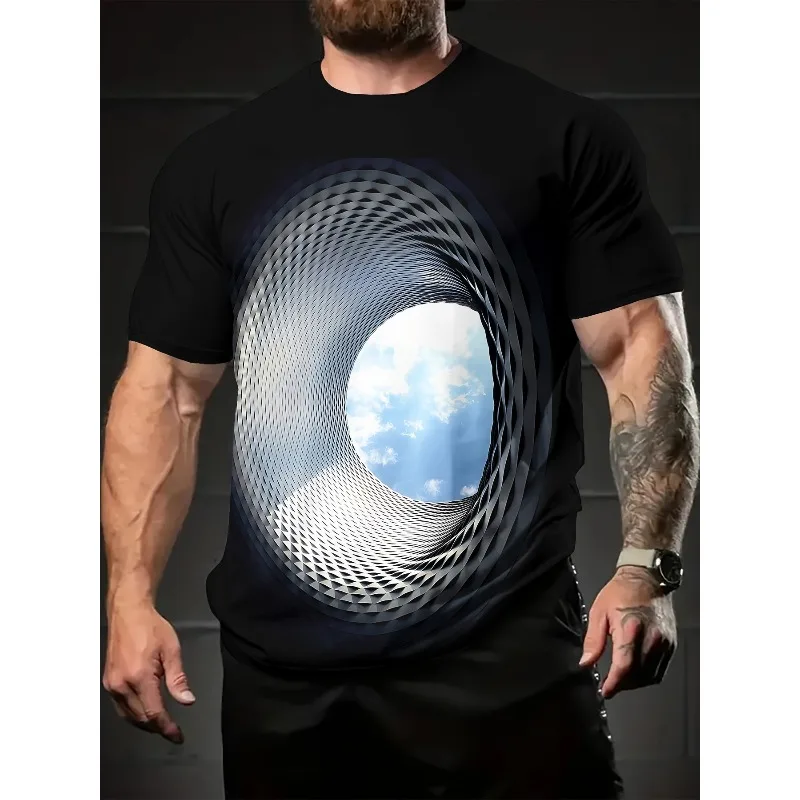 High-quality men's T-shirts with various patterns 3D printed polyester breathable and lightweight summer essentials Party Hiking