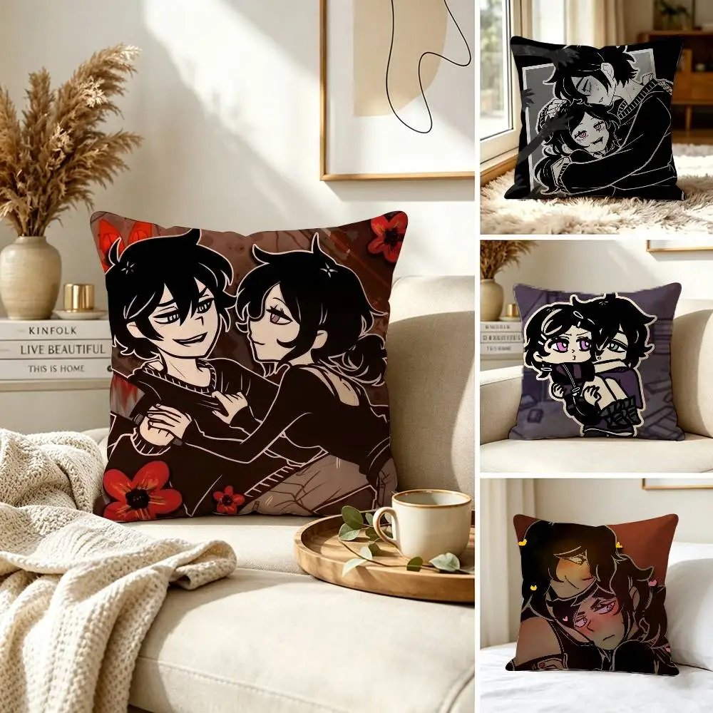 TCOA-The Coffin Of A-Andy And Leyley Pillow Case for Sofa Living Room Home office Decor Protective Cover