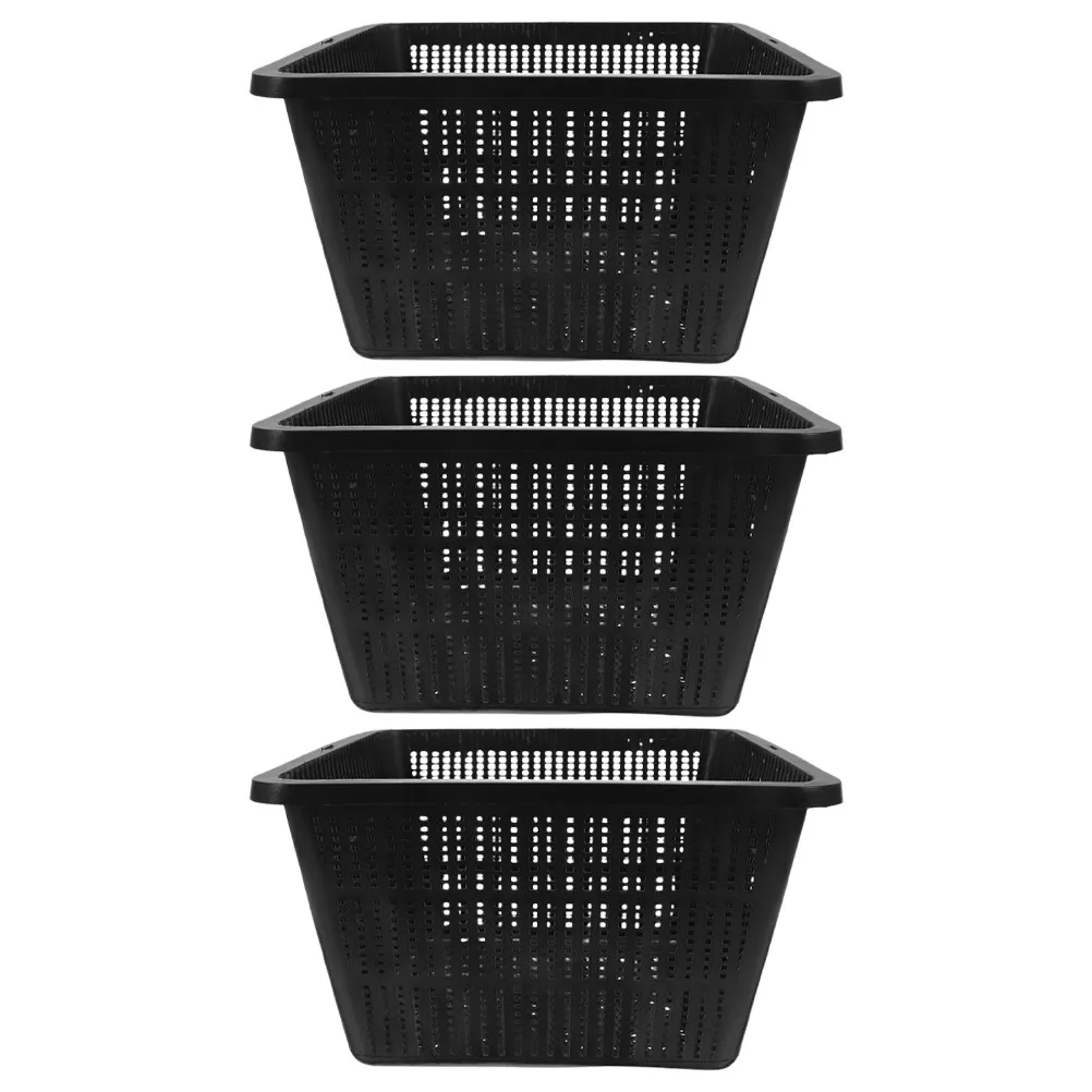 3 pcs Planting Basket Root Hydroponic Baskets Pots Plastic Halloween Christmas New Year Hydroponic Grow Cup Hydroponic Mesh Pot