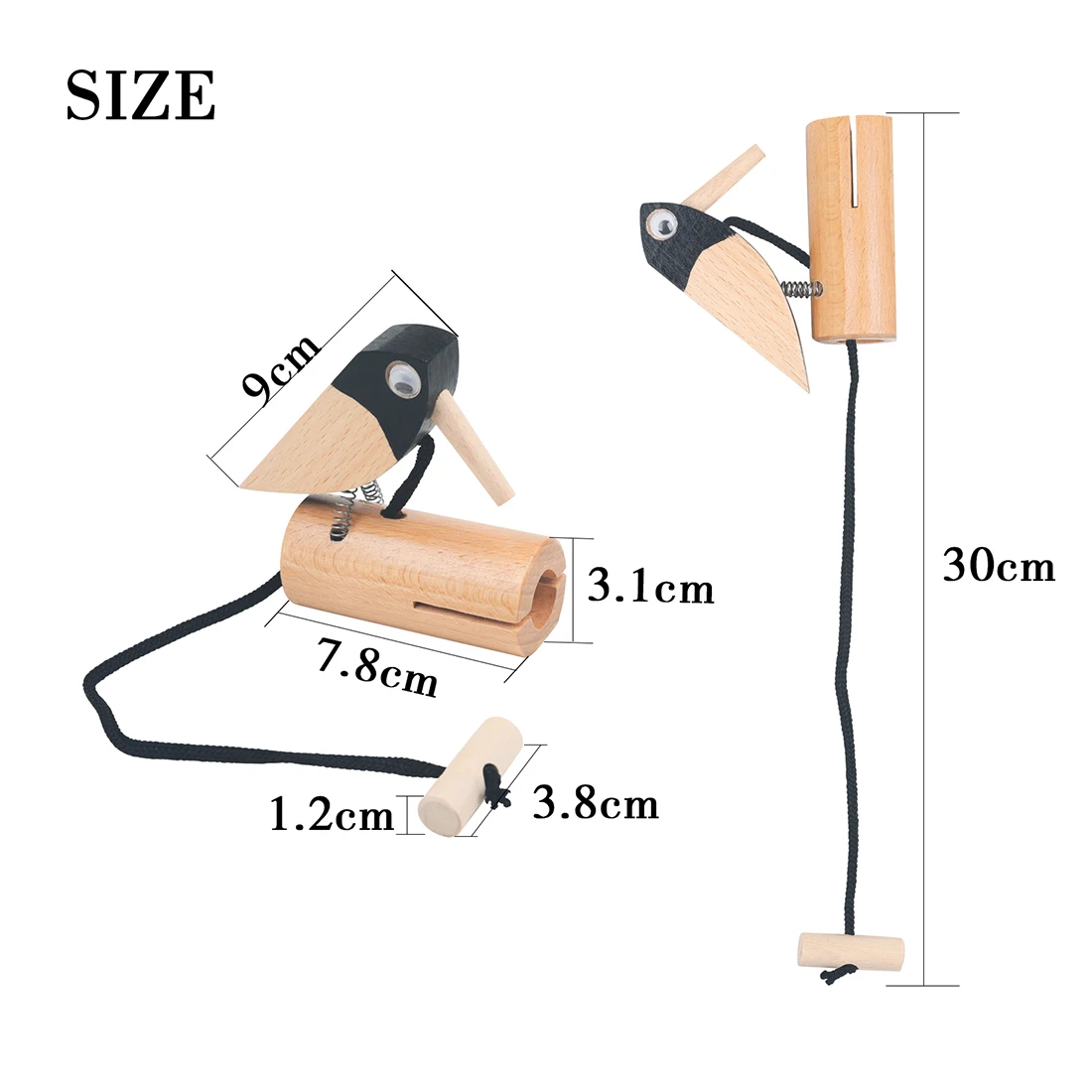 Bird Chirper Sound Effect Woodpecker Baby Child Tools the best choice of Gift Suit for Early Child Enlightenment Education