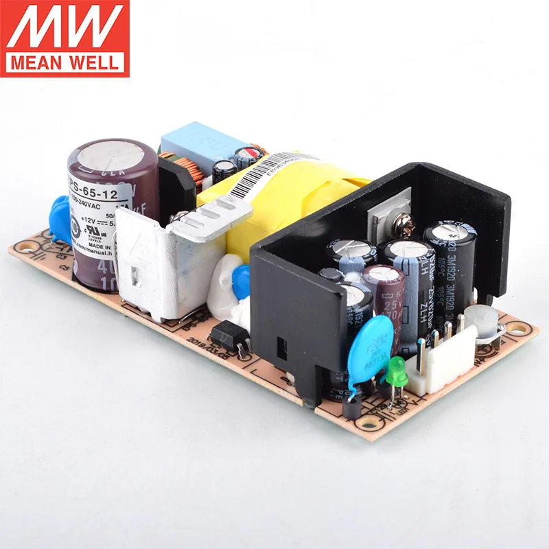 MEAN WELL PCB Type EPS-65 Series Single Output Switching Power Supply 3.3V 5V 7.5V 12V 15V 24V 36V 48V