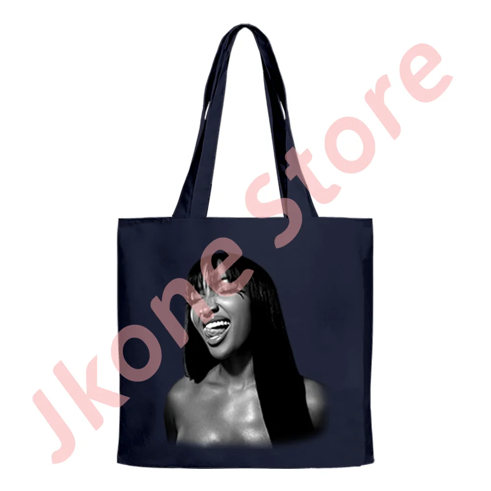 Shenseea non arriva mai in ritardo qui Merch Tote Tour nuovo Logo borse a tracolla donna uomo moda Casual Streetwear Bag