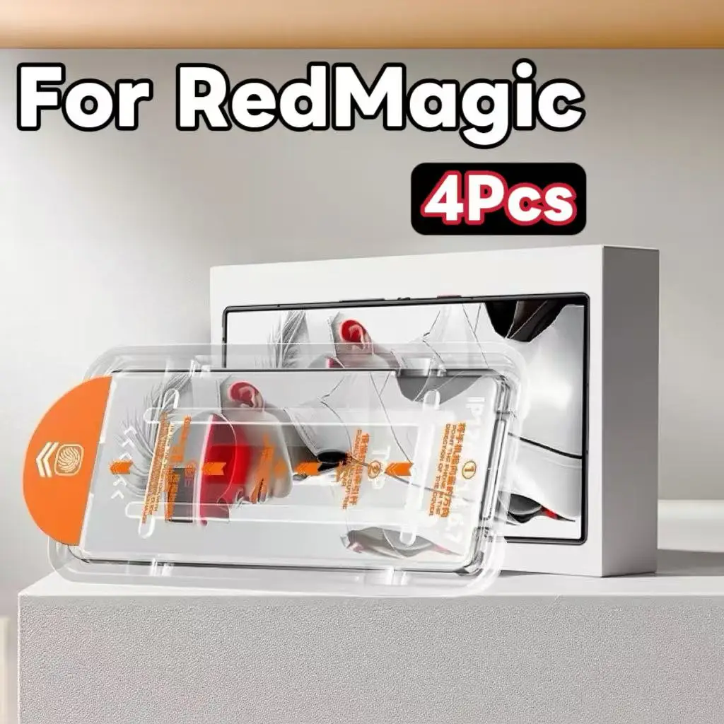 

ZTE Nubia RedMagic 8 9 10 11 Pro Plus 5G Screen Protector 4Pcs Tempered Glass Film Ultrasonic No Dust