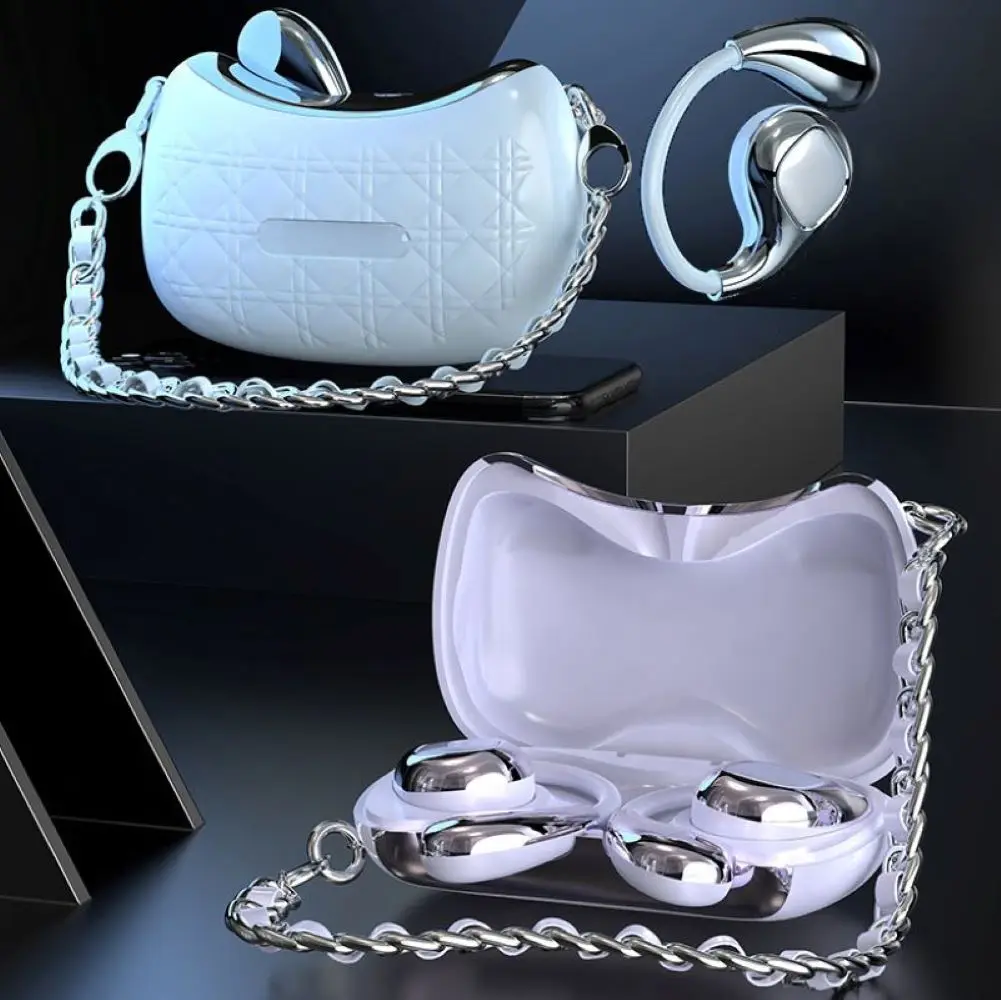 New Small Fragrant Wind Handbag In-ear Wireless Bluetooth Earphones Noise Reduction 5.4 Stereo Bluetooth Clip On Headphone Gifts