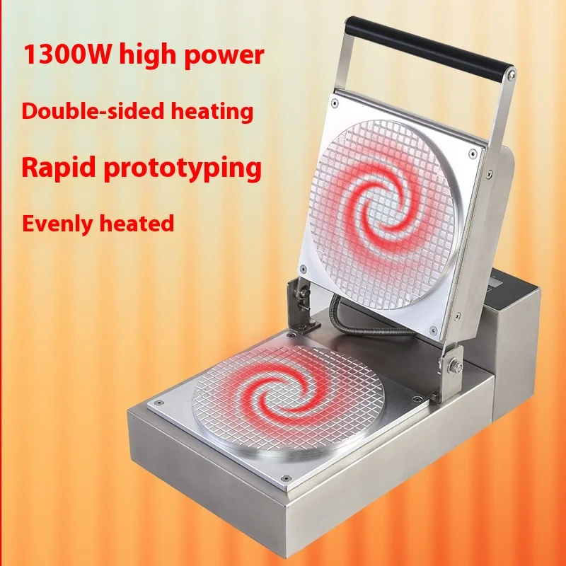 Mesin Pembuat Kulit Es Krim Gulung Elektromekanis Komersial, Buatan Tangan, Renyah, untuk Camilan, Mudah Dioperasikan untuk Hotel