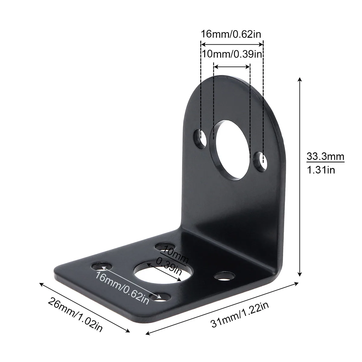 365/385/390 DC Motor Mount Bracket 3 Series Universal L Shaped Fixing Mounting Bracket for 370/380/385/390/395  DC Motor
