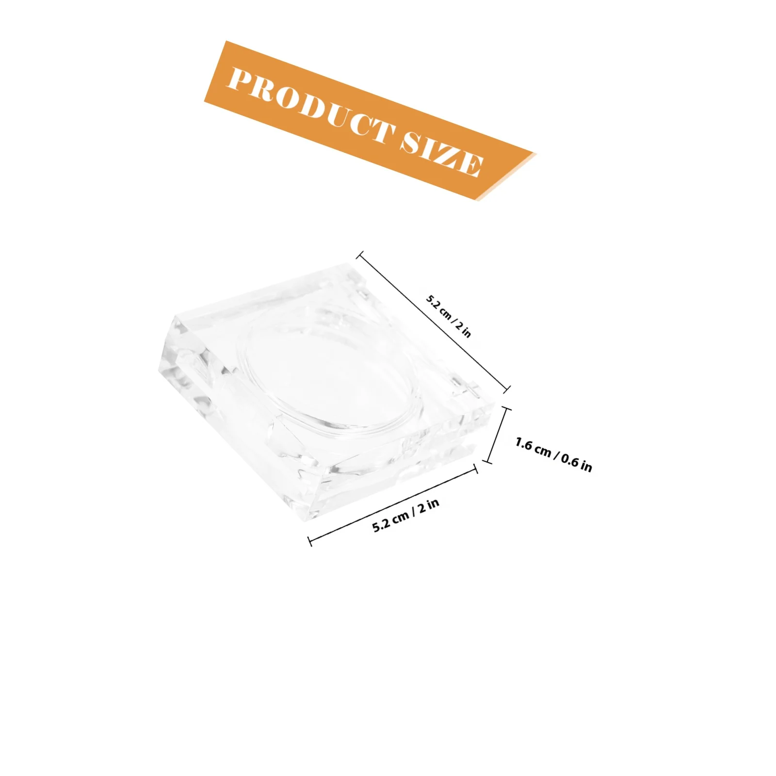 4 szt. Przezroczyste kwadratowe pojemniki do przechowywania, łatwe do przenoszenia, idealne na podróże dla kobiet, pomysł na prezent, kompaktowe etui.