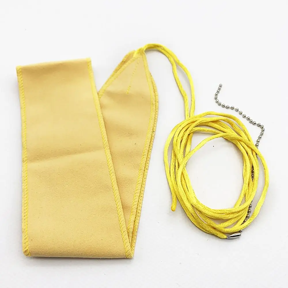 Cleaning Care Clarinet Cleaning Cloth Dust Remover with Strap Inner Chamber Cleaner Universal Instrument Accessory