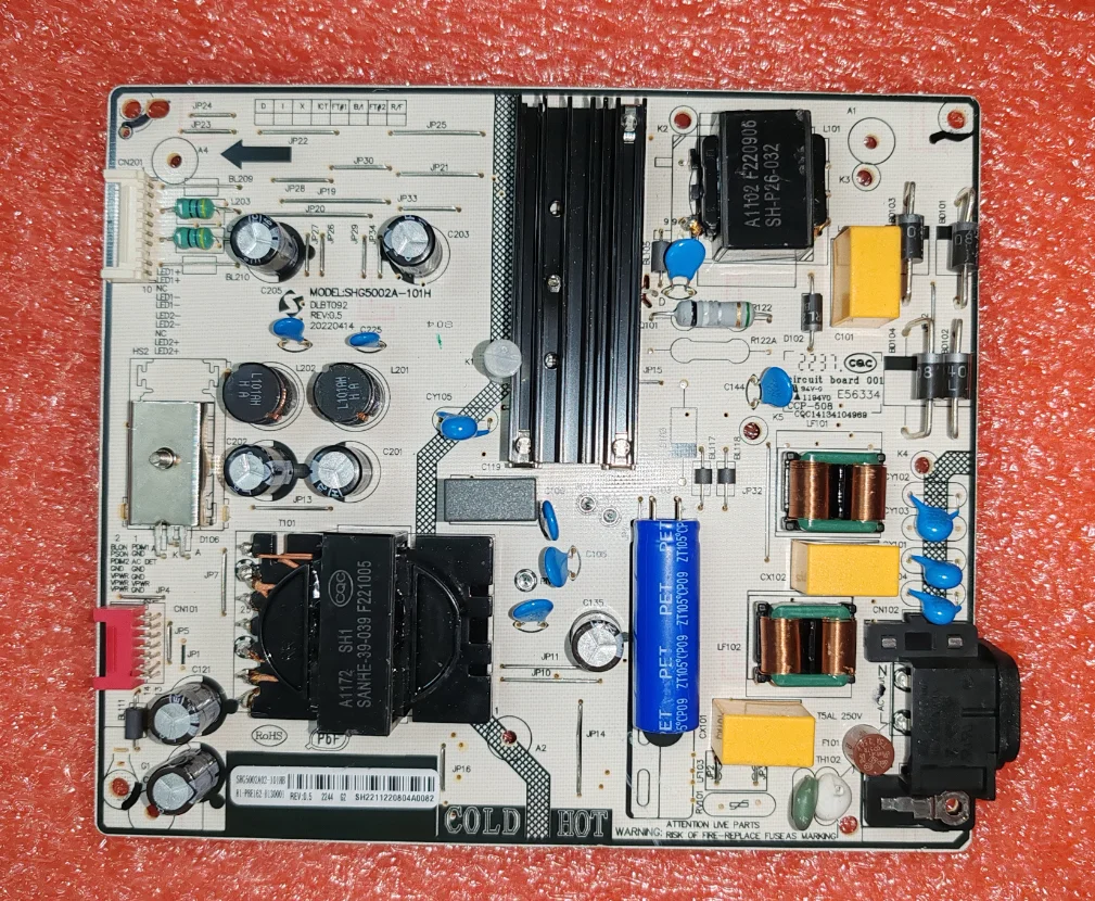

DLBT092 SHG5002A-101H 81-PBE162-H130001 LED TV power board physical photo, tested well