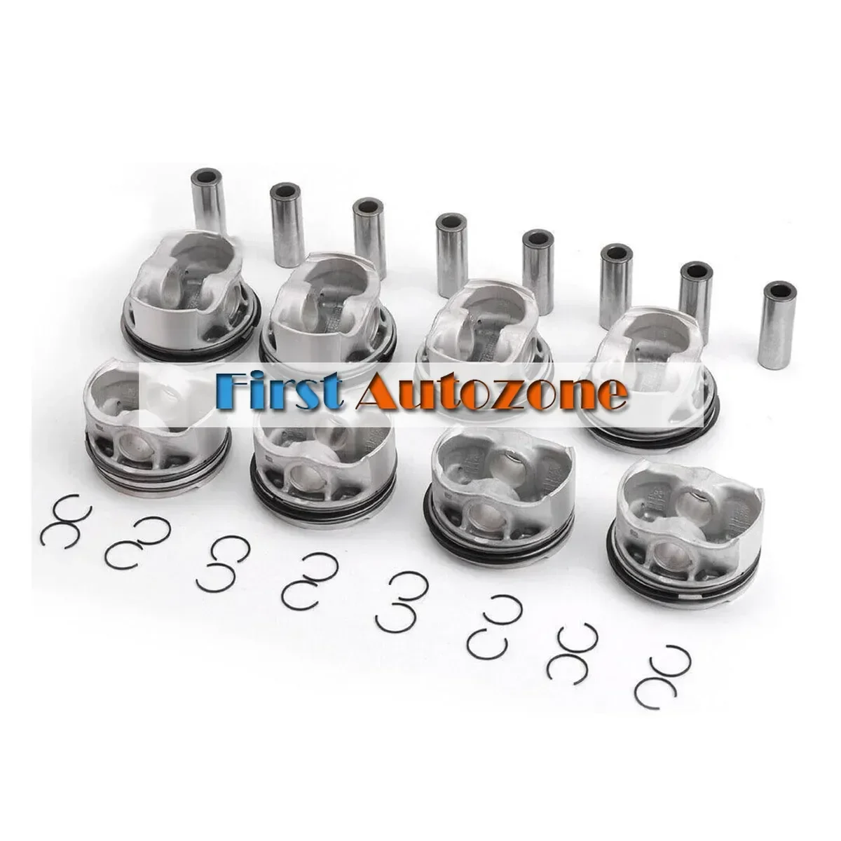 8pcs Pistons & Rings Set 11257613626 Compatible With BMW 550i 750i X5 F01 F02 F03 E70 E71 N63 4.4L V8 22mm 11257576475