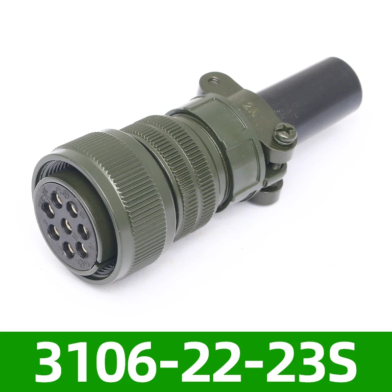 5015 Presa per aviazione impermeabile standard americano 8 core MS3106A22-23S MS3102A22-23P