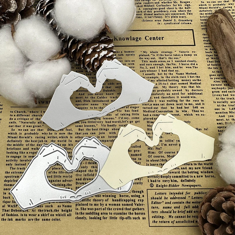 Two-handed love sign Metal Cutting Dies DIY Scrapbooking Album Paper Card Decorative Crafts Embossing Die Cuts Handmade