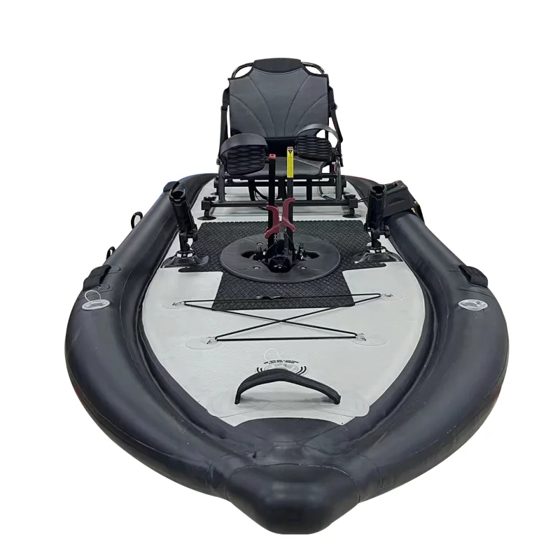 

Hot sale inflatable pedal kayak pedal sup fishing drive system 12ft foot-pedal-kayak