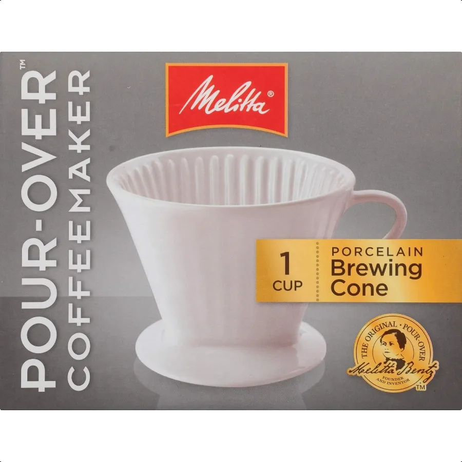 

Melitta Porcelain 2 Cone Brewer White