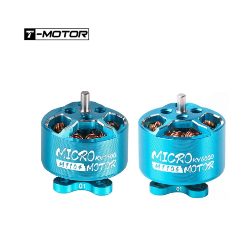 T-Motor M1104 KV7500 M1106 KV6000 Mikromotor Bürstenloser Motor Kleiner leichter W/1,5-mm-Welle für FPV 90 mm 110 mm Mikrodrohne