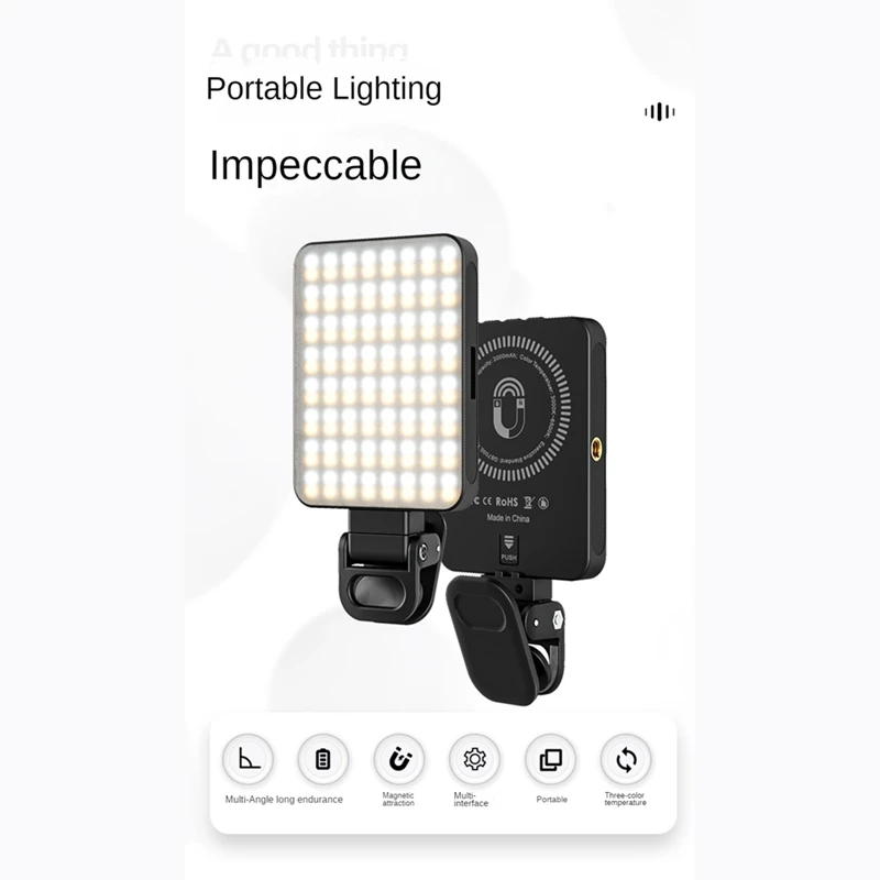 Magnetic Selfie Light LED Fill Light For Selfies/Photography/Tiktok/Zoom Calls/Video Conference For Tablet/Laptop-Y96A