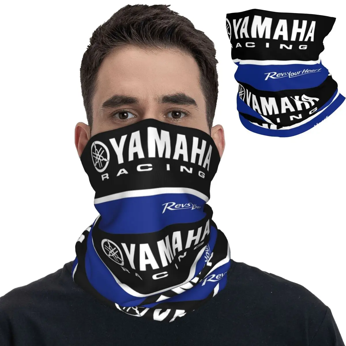 Y-Yamahas Bandana scaldacollo stampato passamontagna maschera sciarpa fascia calda in esecuzione per uomo donna adulto traspirante