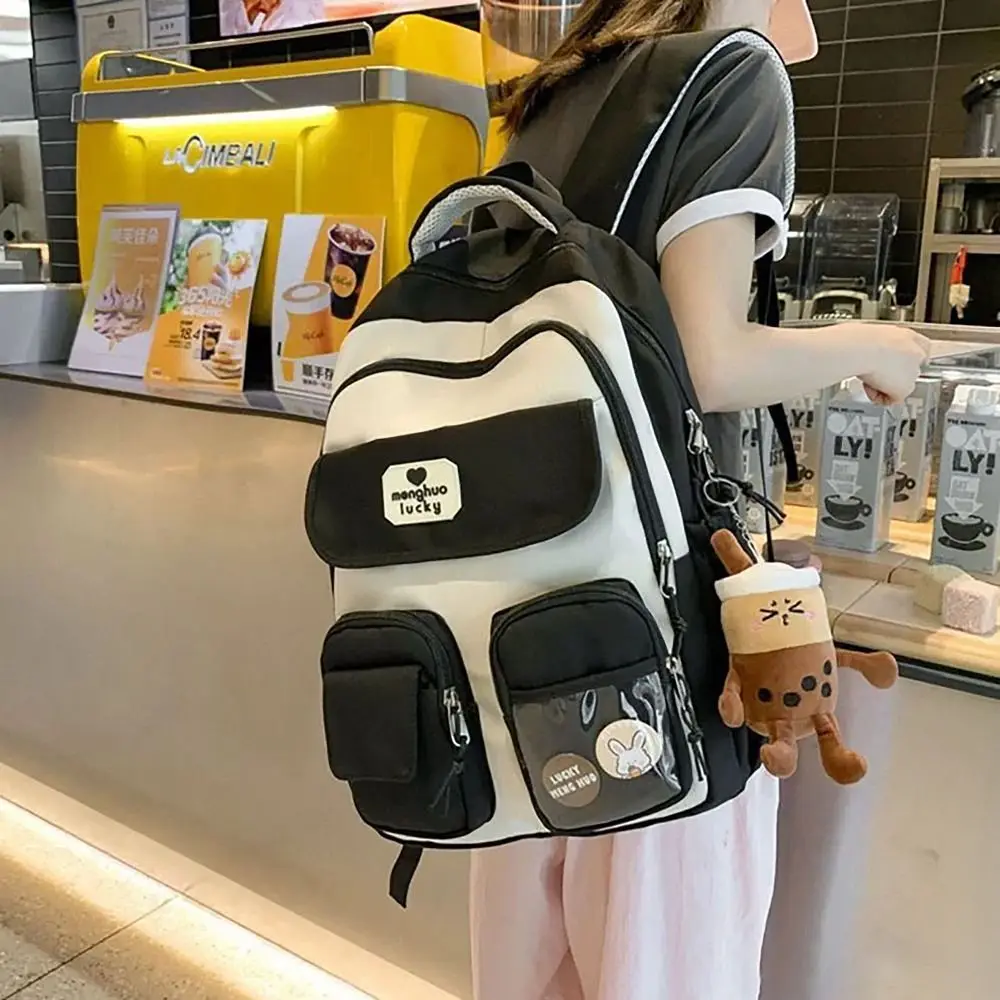 Mochila Capybara com Alça Ajustável, Grande Capacidade, Mochila Versátil, Bolsa de Viagem Impermeável para Estudante, Alta Qualidade