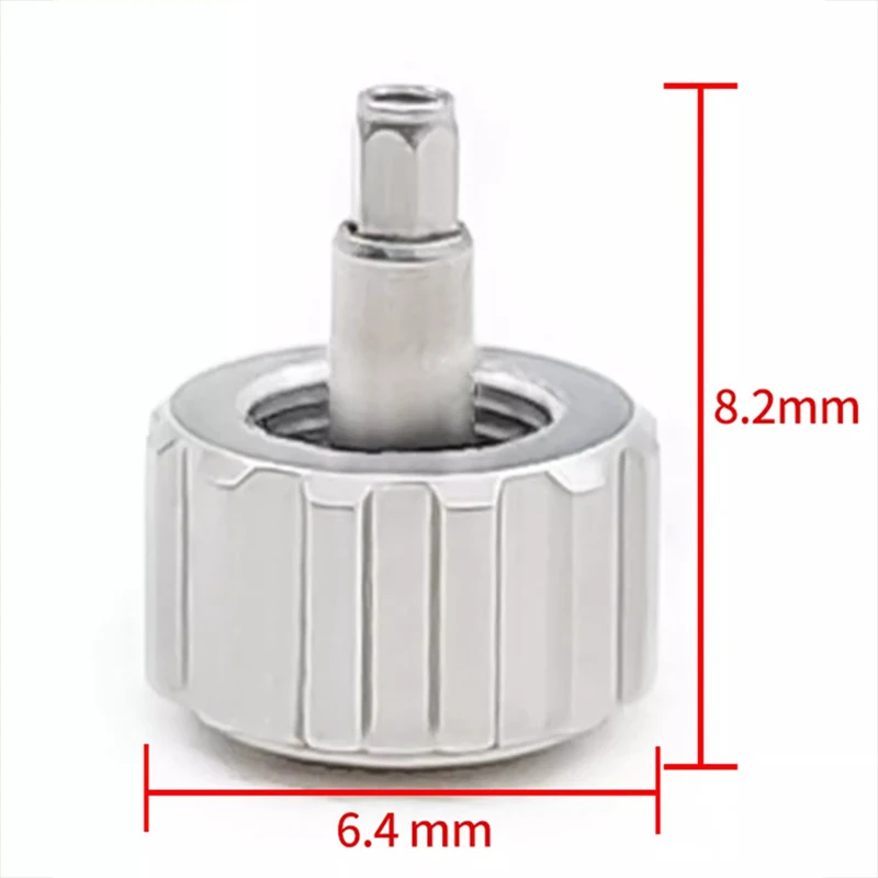 Watch Accessories For Casio Marlin MDV-106 Stainless Steel Watch Handle 6.4mmx8.2mm The time Adjustment Lever is Bright