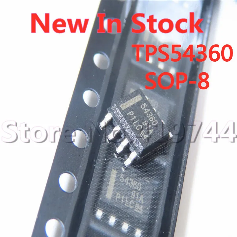 

5PCS/LOT TPS54360 54360 TPS54360DDAR SOP-8 60V input 3A step-down converter In Stock NEW original IC