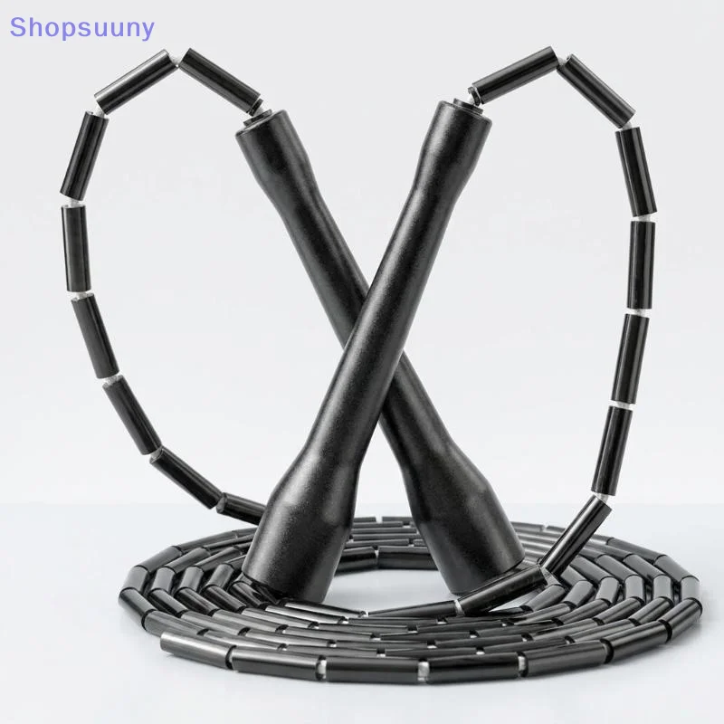 [SU]PE Beaded Segmented Jump Rope Bamboo Knot Fitness Rope For Student Adult Sports Training[SU]