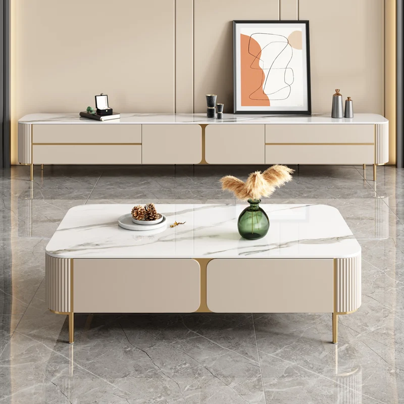 

White Modern Tv Stands Living Room Monitor Luxury Salon Display Tv Table Minimalist Aesthetic Muebles Para Tv Unique Furniture