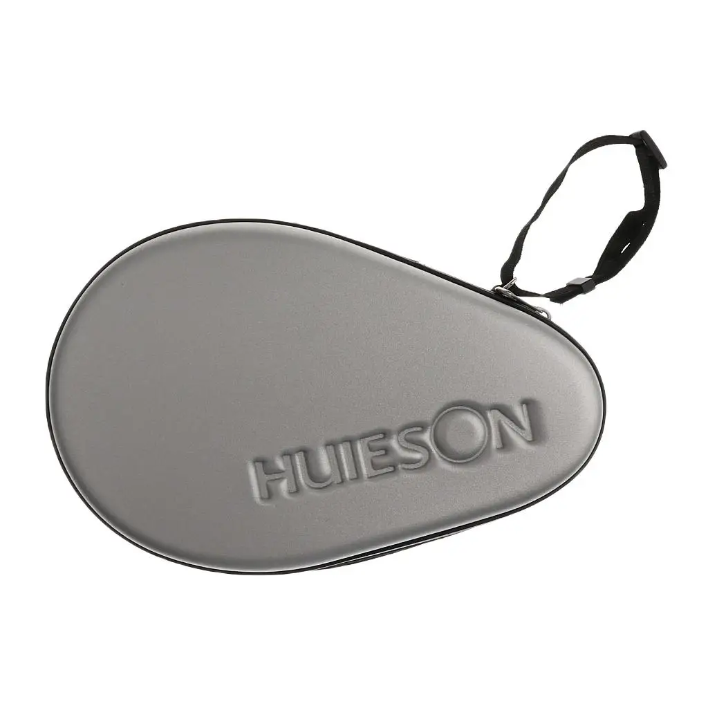 Table Tennis Racket Hard Case Waterproof PU Carry Bag Shock Proof Cover for Ping Pong Paddle Ball Game