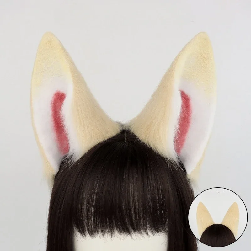 애니메이션 요정 꼬리 코스튬 액세서리 봉제 귀 헤어밴드 꼬리 할로윈 코스튬 액세서리, 어린이 소녀 할로윈 코스프레 세트