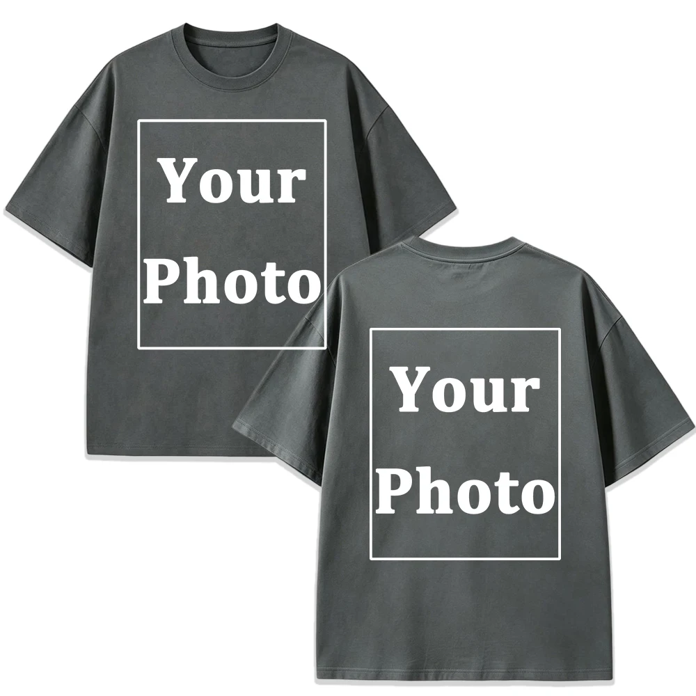 Herren Sommer Team T-Shirt Personalisiertes Design Lässige Weite Basic-Workwear Familien-Sport-Street-Tops Weiche Baumwollkleidung – Detail 28