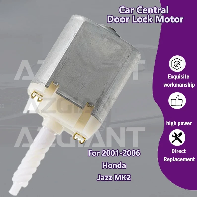 AZGIANT DC12V Central Latch Door Locking Motor FC-282 For 2001-2006 Honda Jazz MK2  Provide power  Lock  Vehicle Security  auto