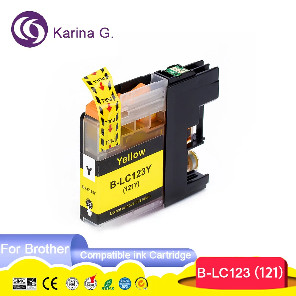 Imagem -05 - para Cartucho de Tinta Irmão Lc123 Lc121 Terno para Dcp-j4110dw J132w J152w J552dw J752dw J172w Mfc-j4410dw J4510dw J870dw J245 16x