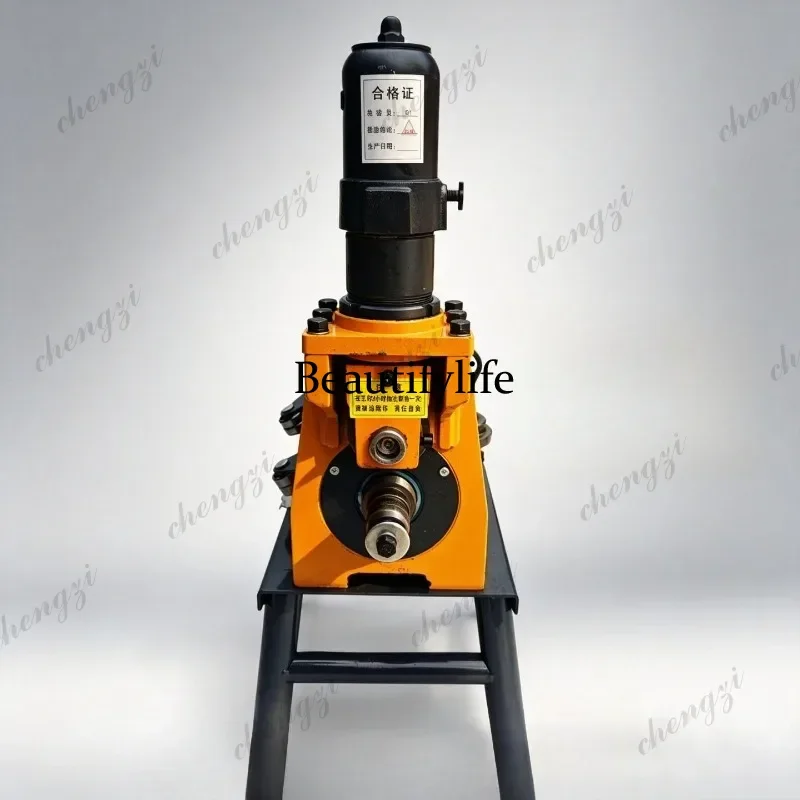 Electric Hydraulic Steel Pipe Grooving Machine Metal Tube Slotting Equipment Mini Pipeline Roll Groover For Construction Site