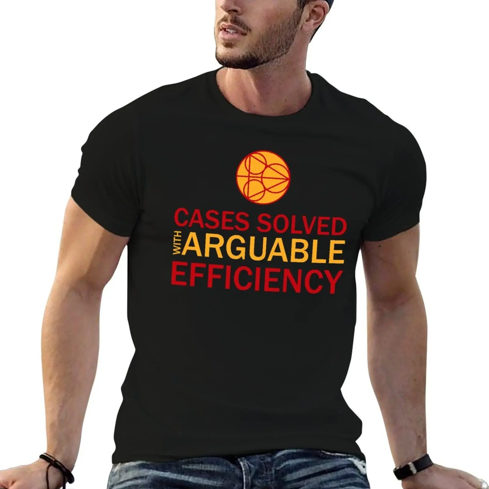 Cases Solved with Arguable Efficiency - Dirk Gently T-Shirt man t shirts graphic man t shirts cotton T-Shirt