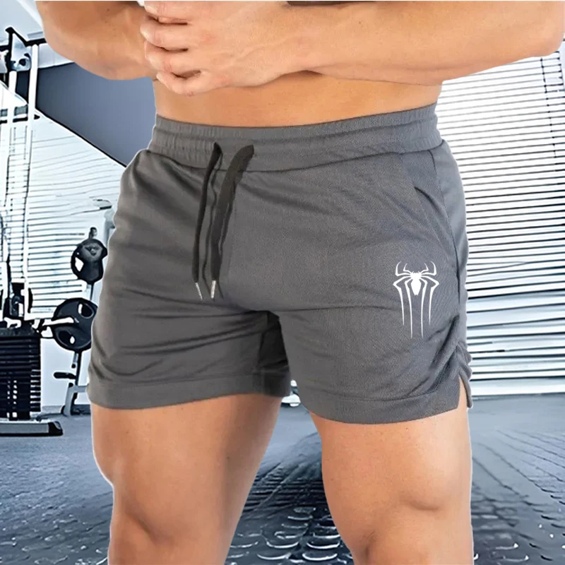 Summer Muscle Running Shorts, Quick Drying And Breathable Marathon Running Shorts, Fitness Beach Pants, Tight Mesh Hip-Hop Style