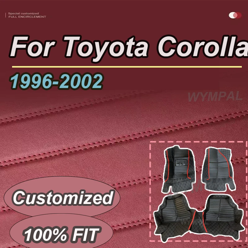 

Роскошные автомобильные коврики для Toyota Corolla E110 1996 ~ 2002, детали салона автомобиля Alfombrillas Coche, напольные коврики Alfombra Para, автомобильные аксессуары