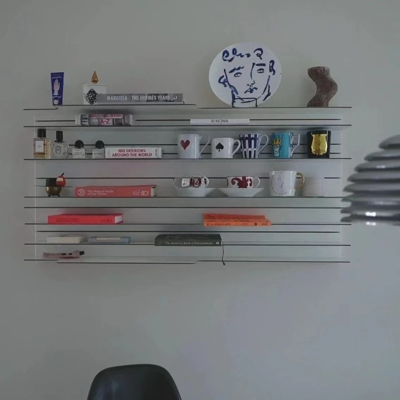 Wall-mounted invisible bookshelf Wall shelf Medieval storage shelf