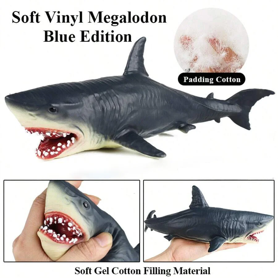 Large Marine AnimalModel Kids Toys Simulation Shark Model  Realistic Biological Megalodon Sea World Children's Educational Toy