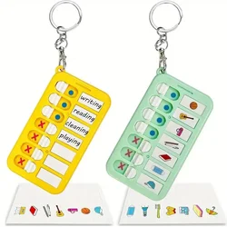 Kid Self Discipline Check List Memo Board Daily Planner To Do List Korean Stationery Task Detachable Planning Board Key Chain