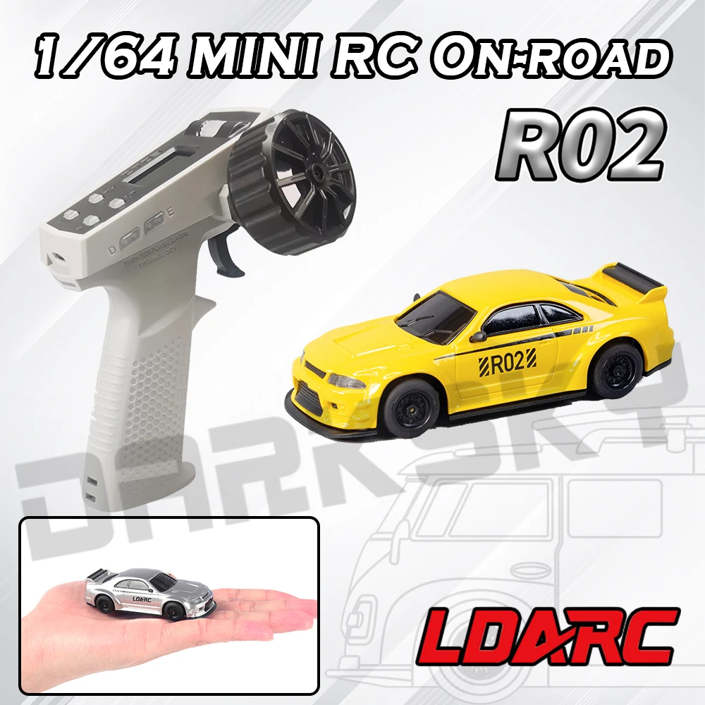 

LDARC R02 MINI RC On-road Racing RTR 1/64 Simulated Electric Remote Control Model Car Tabletop Racing Adults Children's Toys