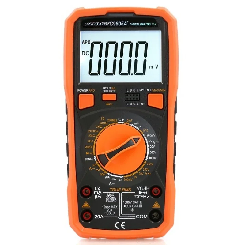 VC9805A + Electrical Multimeter Universal Meter High Precision Digital Display Digital Intelligent Anti-Burn Household Inductor