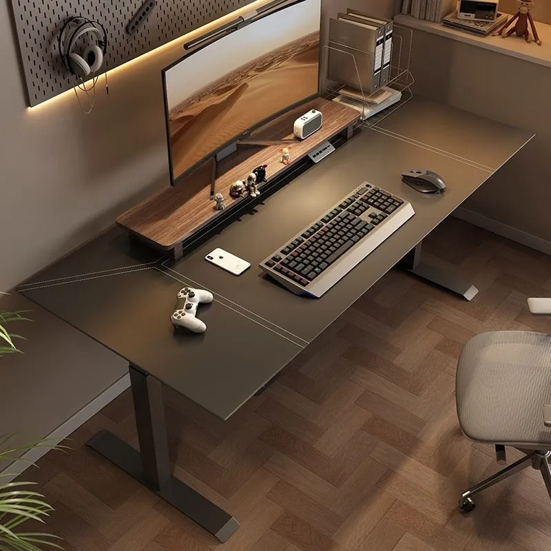 Solid wood electric lifting table intelligent computer  computer  home study  desk workbench